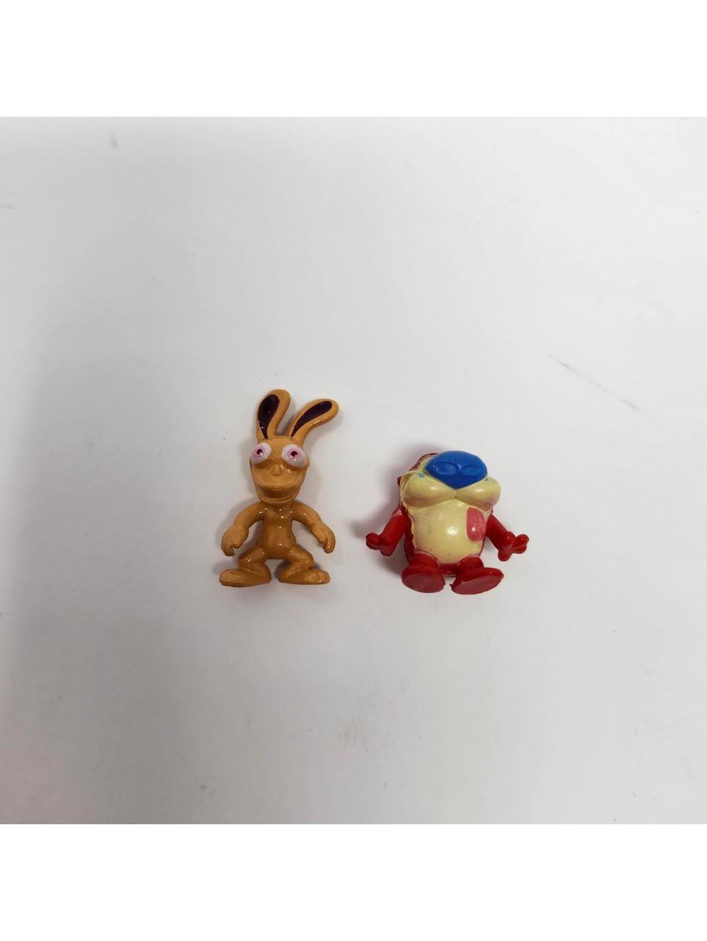 Nickelodeon Ren and Stimpy Mini Figures 90s Vintage Collectible Toys